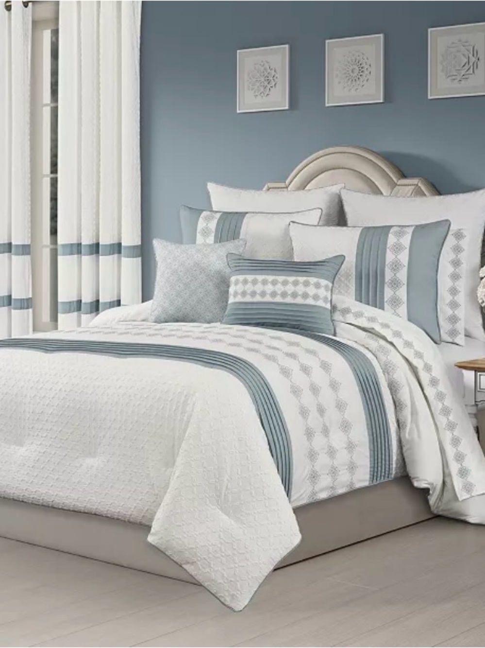 ROYAL  COURT HOME Trilogy Embossed 3-Pc. Comforter Set KING 104x92in